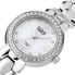 Burgi White Mother of Pearl Dial Stainless Steel Bracelet Ladies Watch BUR084SS