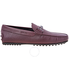 Tod's Men's Burgundy Leather City Gommini Driving Shoes XXM0LR0Q700PLTR801
