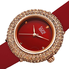 Burgi Diamond Red Dial Ladies Watch BUR227BUR