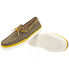 Tod's Men's Boat Shoes in Brown/Yellow XXM0YR00050RE09999