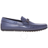 Tod's Men's Light Blue Ink Leather Moccasins XXM0VH0O760D9CU817