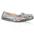 Tod's Womens Ballerina Flats in Silver XXW0FW0P220SV0B200