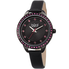 Burgi Quartz Crystal Black Dial Ladies Watch BUR161BK
