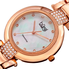 Burgi Quartz Diamond White Dial Ladies Watch BUR181RG