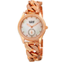 Burgi Quartz White Dial Ladies Watch BUR177RG