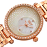 Burgi Quartz White Dial Ladies Watch BUR183RG