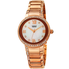 Burgi Quartz White Dial Ladies Watch BUR187RG