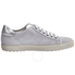 Tod's Womens Nubuck Metallic Leather Shoes in Medium Cement/ Silver XXW0VB0I310GA10AHF