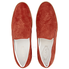 Tod's Men's Dark Orange Red Calfskin Leather Slip Ons XXM0TV0K900RE0R007
