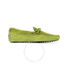 Tod's Men's Dark Green Lime Suede Leather Moccasins XXM0GW05470RE0V206