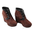 Tod's Womens Ankle Suede Boots in Cigar/ Black XXW0QF0F6502UK654Z