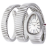 Bvlgari Serpenti Tubogas Silver Opaline Dial Ladies Watch 101911