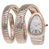 Bvlgari Serpenti Tubogas Silver Opaline Dial Quartz Ladies Watch 102236