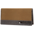 Montblanc Nightflight 6cc Leather/Fabric Wallet- Khaki Brown 103609