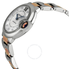 Cartier Ballon Bleu Automatic Diamond Rose Gold and Stainless Steel Ladies Watch WE902044