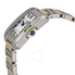 Cartier Tank Anglaise Silver Dial Stainless Steel and 18kt Yellow Gold Ladies Watch W5310046