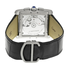 Cartier Tank MC Chronograph Silver Dial Black Leather Men's Watch W5330007