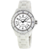 Chanel J12 White Automatic White Dial White Ceramic Watch H0970