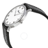 Chopard Classique Homme White Dial 18kt White Gold Black Leather Ladies Watch P 163154-1001
