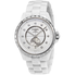 Chanel J12-365 White Opaline Diamond Dial Ceramic Ladies Watch H4345