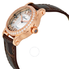 Chopard Happy Sport Silver Dial Alligator Leather Strap Ladies Watch 274893-5002