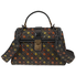 Bottega Veneta Ladies Shoulder Bag s Black/Lt Brown Bv Pizz Small Ayers Check 493690 V0EK2 1193