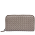 Bottega Veneta Zip Around Wallet- Light Grey 114076 V4651