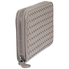 Bottega Veneta Zip Around Wallet- Light Grey 114076 V4651