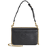Tory Burch Chelsea Convertible Pebbled Leather Shoulder Bag- Black 48735-001