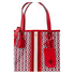 Tory Burch Gemini Link Canvas Small Tote- Liberty Red Gemini Link 53304-939