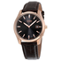 Citizen Eco Drive Black Dial Brown Leather Men's Watch AU1043-00E