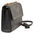 Tory Burch Fleming Convertible Leather Shoulder Bag- Black 52311-001
