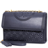 Tory Burch Fleming Convertible Leather Shoulder Bag- Navy 43833-403