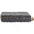 Tory Burch Fleming Medium Leather Wallet- Black 50264-001