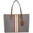 Tory Burch Gemini Link Canvas Tote- Umber Gemini Link 53303-905