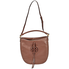 Tory Burch Miller Metal-logo Slouchy Hobo Bag- Milk Chocolate 61179-220