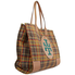 Tory Burch Ella Plaid Tote- Green Shetland Wool 58393-311