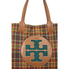 Tory Burch Ella Plaid Tote- Green Shetland Wool 58393-311