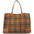 Tory Burch Ella Plaid Tote- Green Shetland Wool 58393-311