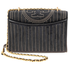 Tory Burch Fleming Velvet Small Convertible Shoulder Bag- Black 56277-001