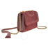 Tory Burch Fleming Velvet Small Convertible Shoulder Bag- Claret 56277-639