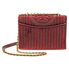 Tory Burch Fleming Velvet Small Convertible Shoulder Bag- Claret 56277-639