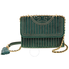 Tory Burch Fleming Velvet Small Convertible Shoulder Bag- Pine Tree 56277-304