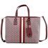 Tory Burch Gemini Link Canvas Small Tote- Royal Burgundy Gemini Link 53304-989