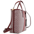 Tory Burch Gemini Link Canvas Small Tote- Royal Burgundy Gemini Link 53304-989