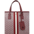 Tory Burch Gemini Link Canvas Small Tote- Royal Burgundy Gemini Link 53304-989