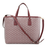 Tory Burch Gemini Link Canvas Small Tote- Royal Burgundy Gemini Link 53304-989