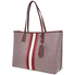 Tory Burch Gemini Link Canvas Tote- Burgundy Gemini Link 53303-989