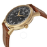 Citizen Eco Drive Black Dial Brown Leather Men's Watch AO9003-08E