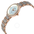 Citizen Silhouette Crystal White Mother of Pearl Dial Ladies Two Tone Watch EM0483-89D
